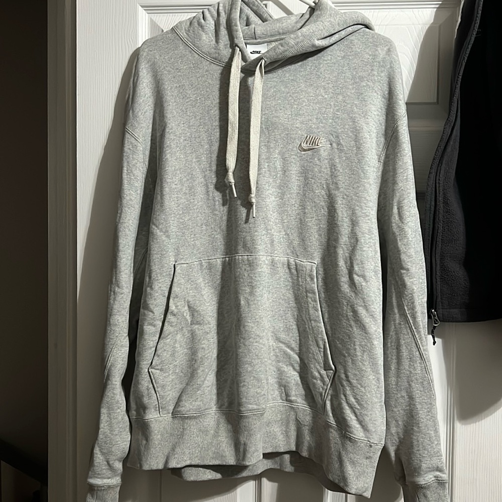 Grey Nike hoodie in perfect condition.